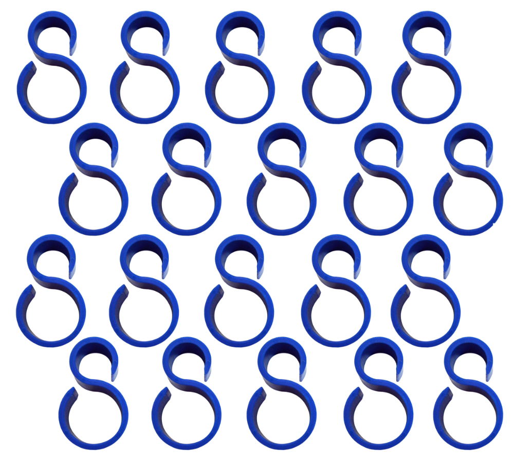 MS Sack Schlauchklemme sim. blau (20)