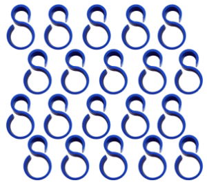 MS Sack Schlauchklemme sim. blau (20)