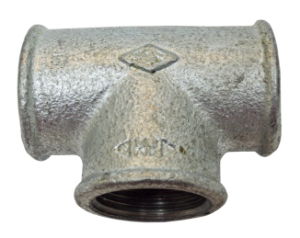 MS-T-Stück, gleich 1 x 1 x 1 inch BSP-Buchse, Eisenfit