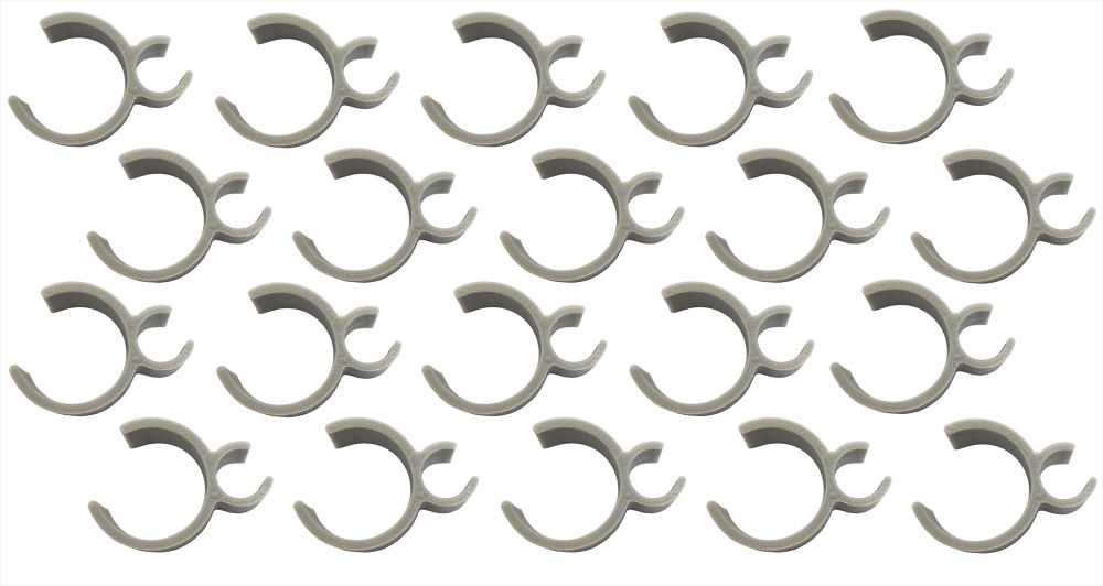 MS Schlauchklemme grau 26mm x 12mm (20)