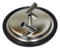 MS Lid & Gasket Dump 2 x 18mm & 1 x 14 mm Nozzles S/S