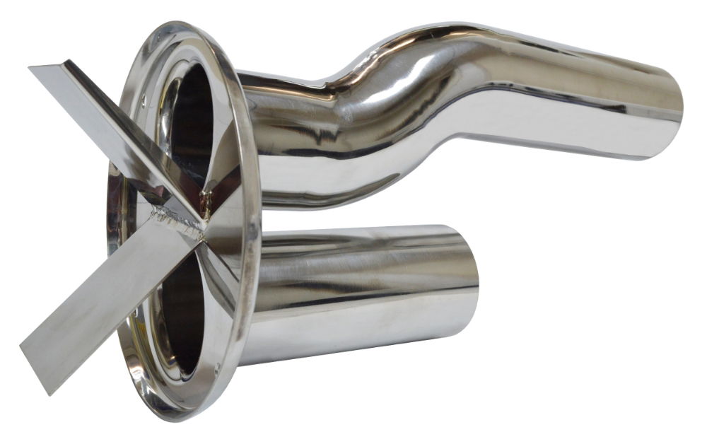 MS Deckel 2 Einlass 76mm für GM Milchabscheider rostfrei
