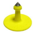 MS Button Male Short Stem 20mm