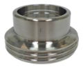 MS Kupplungsring 40mm mit Gewinde rostfrei