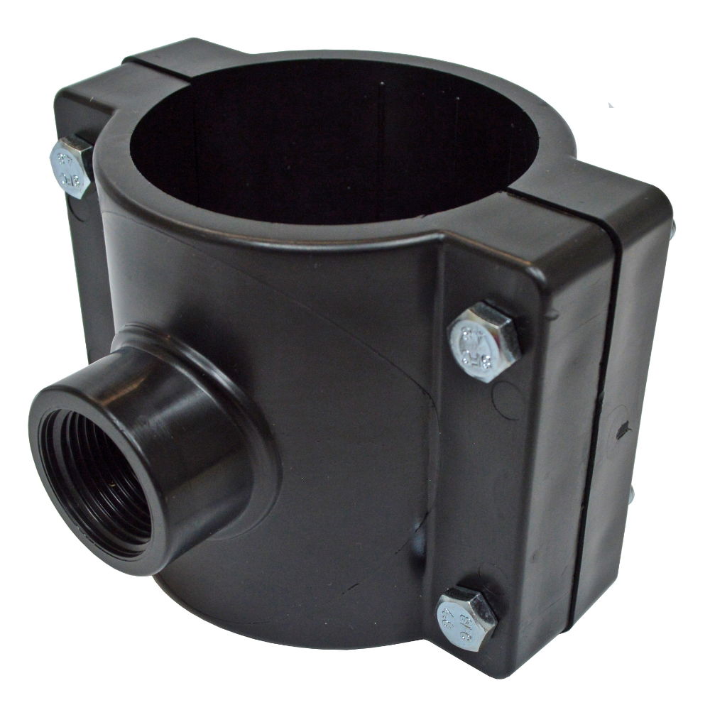 MS T-Stück Klemmanschluss 90mm x 1 inch BSP
