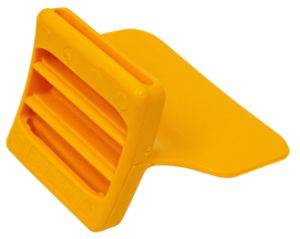 Tag blank number neck collar yellow plastic